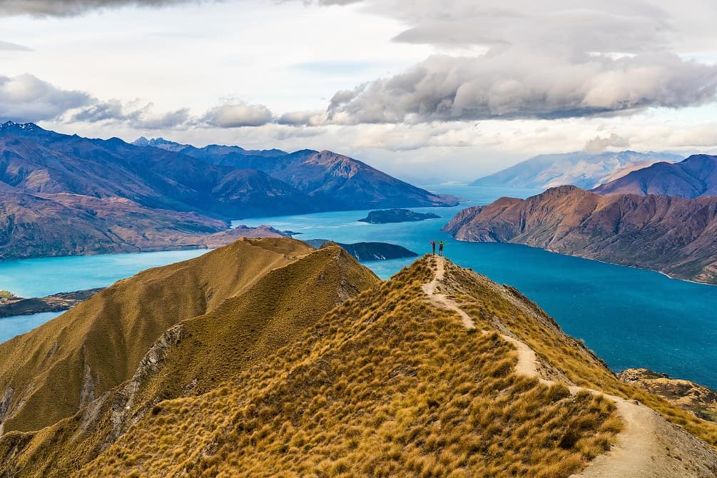 Roys Peak cerca de Wanaka Otago Isla del Sur Nueva Zelanda
